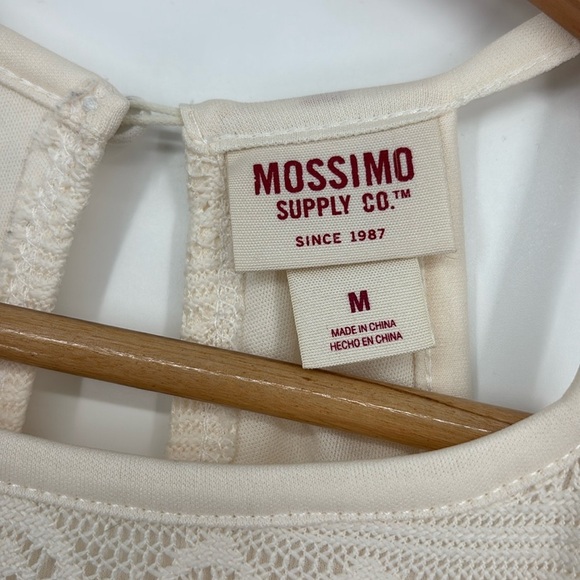 Mossimo Paisley Lace Sleeveless Halter Dress Women’s Size Medium in Ivory EUC! - Picture 3 of 8